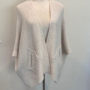 Italian Alpaca Blend Beige Poncho